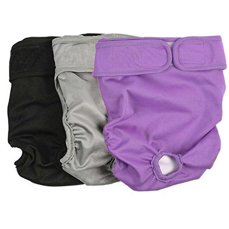 Pet Physiological Pants Pet Waterproof Panties, Size: L(Black)