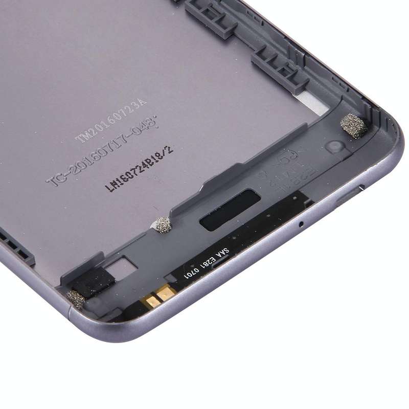 Aluminium Alloy Back Battery Cover for ASUS ZenFone 3 Max / ZC520TL(Black)