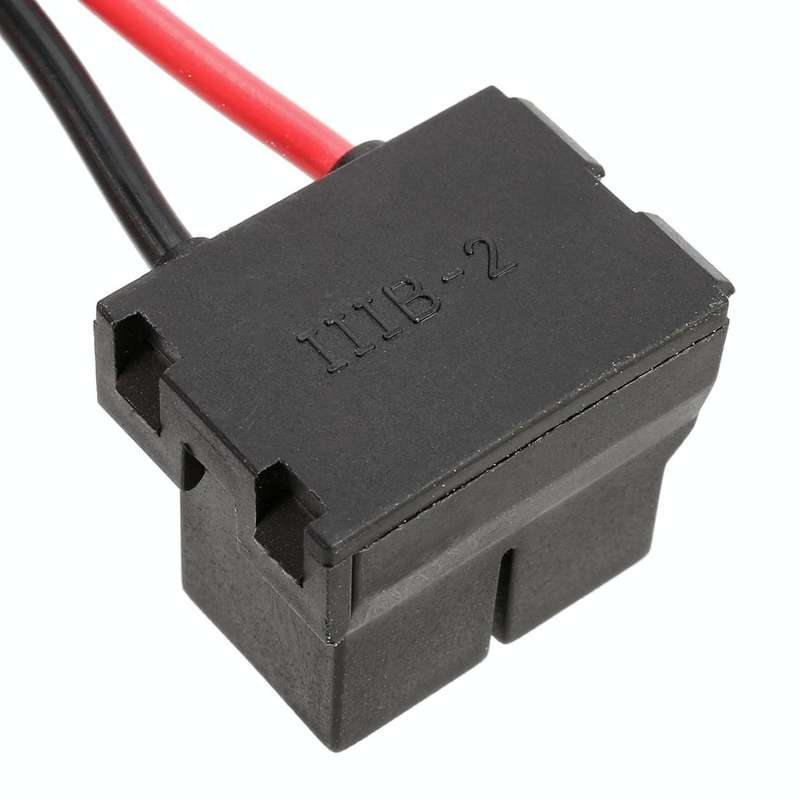 2 PCS Car H7 Ceramics Elbow Bulb Holder Base Female Socket with Wire