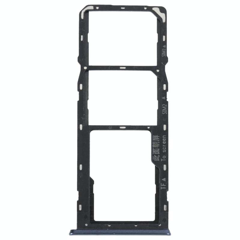 For OPPO A16K SIM Card Tray + SIM Card Tray + Micro SD Card Tray (Black)
