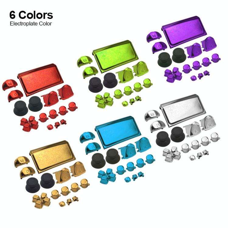 Electroplating Button Set For PS4 Slim(Gold)