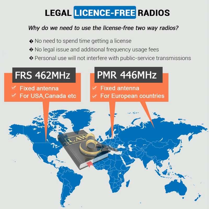 RETEVIS RB637 EU Frequency PMR446 16CHS License-free Two Way Radio Handheld Bluetooth Walkie Talk...