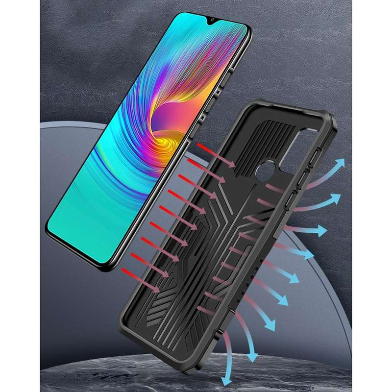 For OPPO Reno5 5G Machine Armor Warrior Shockproof PC + TPU Protective Case(Army Green)