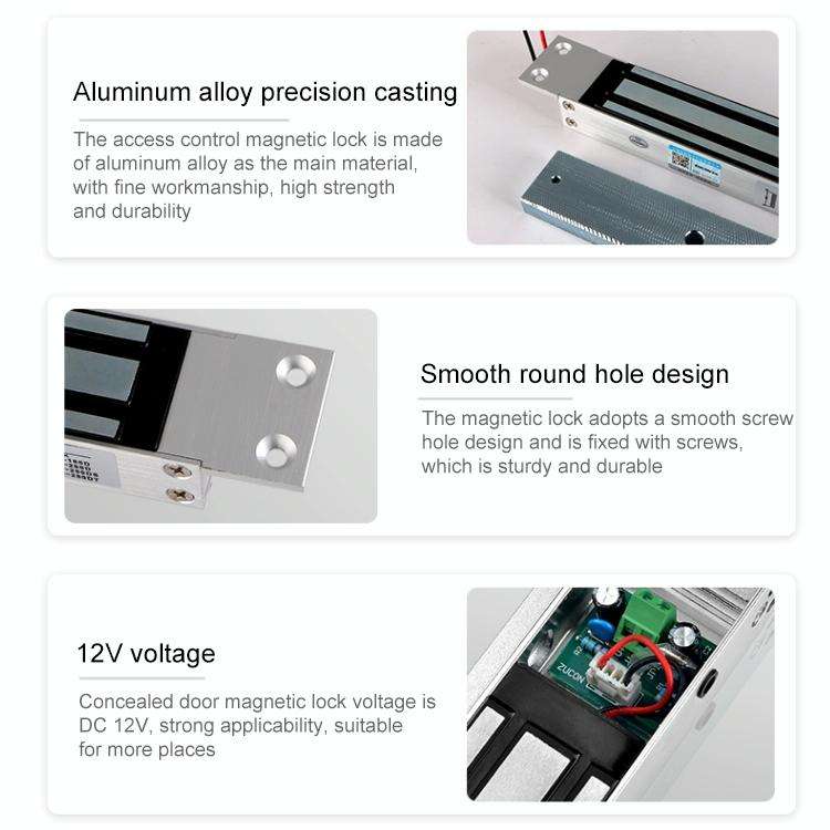 YH-280M Single Door Magnetic Lock With Mortise Mount (600Lbs)