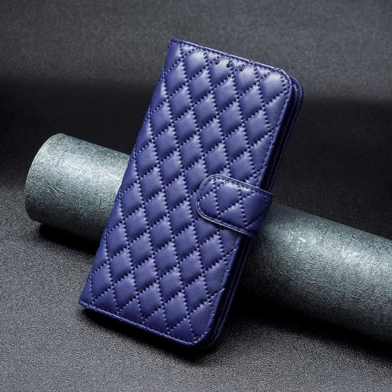 For Xiaomi Redmi Note 9 / 10X 4G Diamond Lattice Wallet Leather Flip Phone Case(Blue)