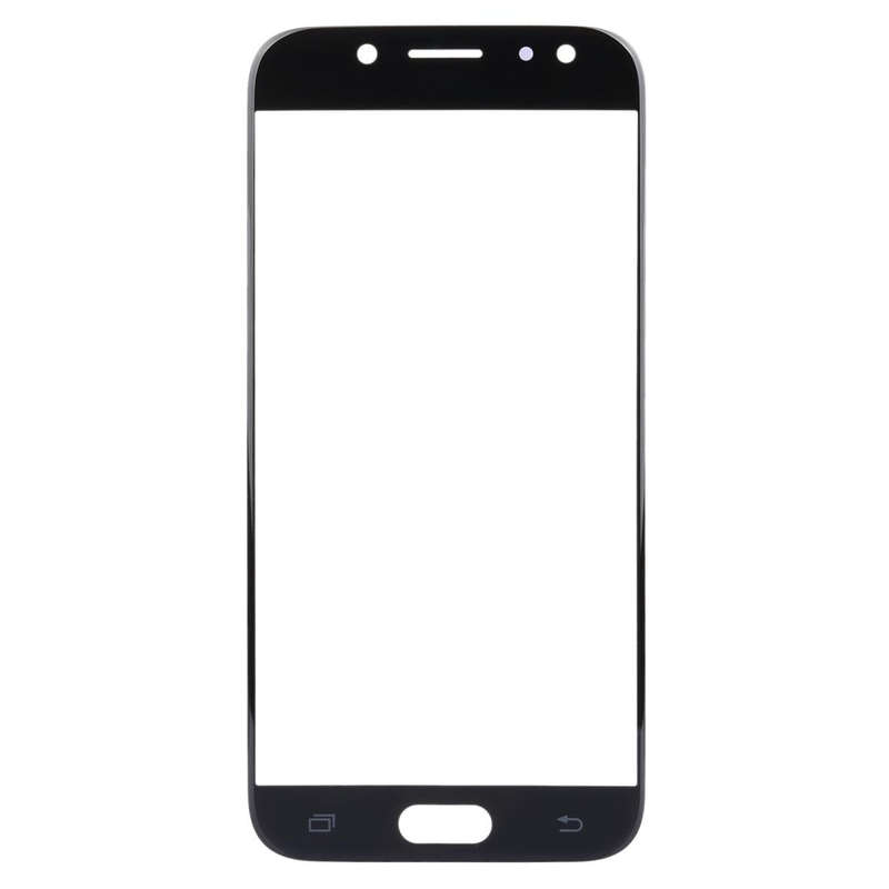 For Samsung Galaxy J3 (2017) / J330 10pcs Front Screen Outer Glass Lens (Black)