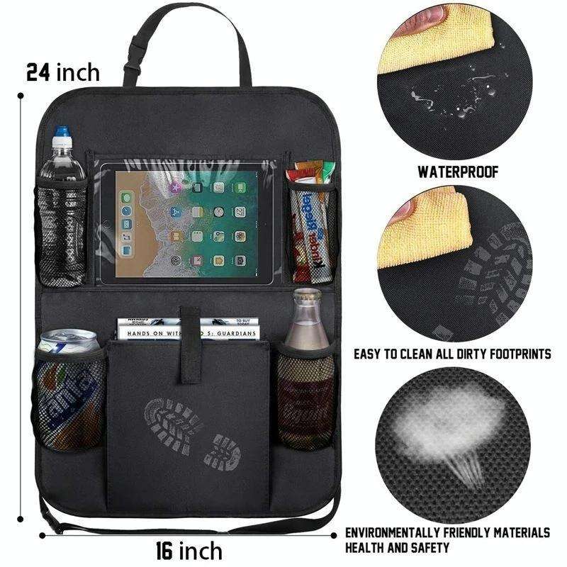 Car Seatback Organiser Storage Hanging Bag(Black)