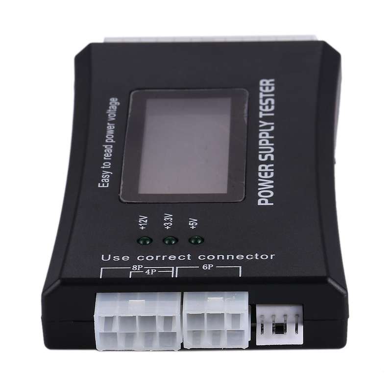 Digital LCD Display PC Computer 20/24 Pin Power Supply Tester Checker Power Measuring Diagnostic ...