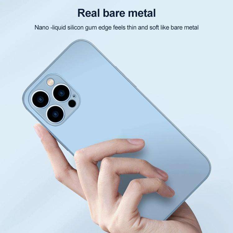 For iPhone 13 AG Frosted Tempered Glass Phone Case(White)