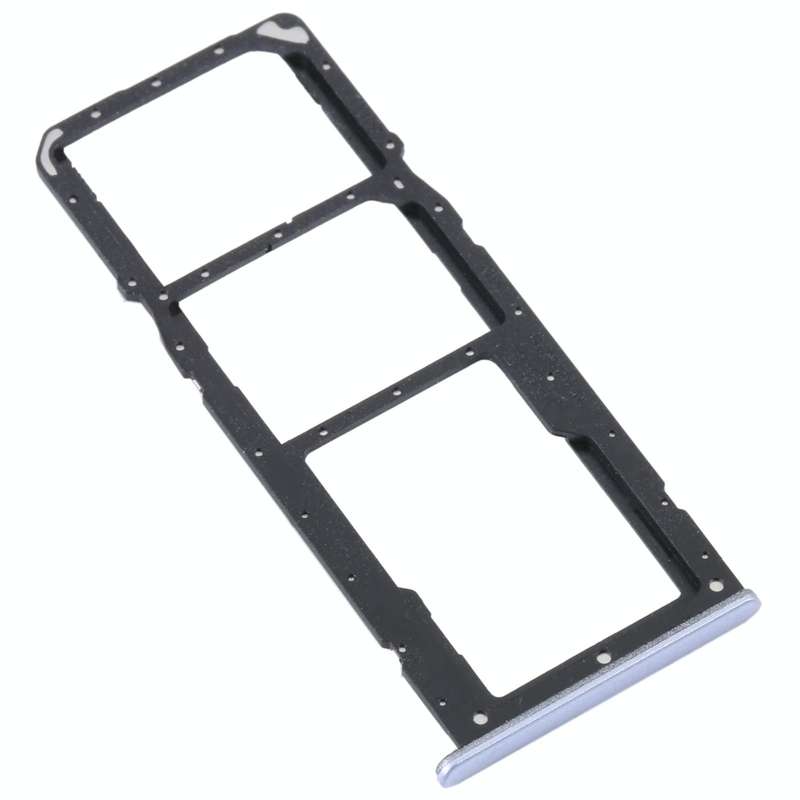 For Realme C31 SIM Card Tray + SIM Card Tray + Micro SD Card Tray (Silver)