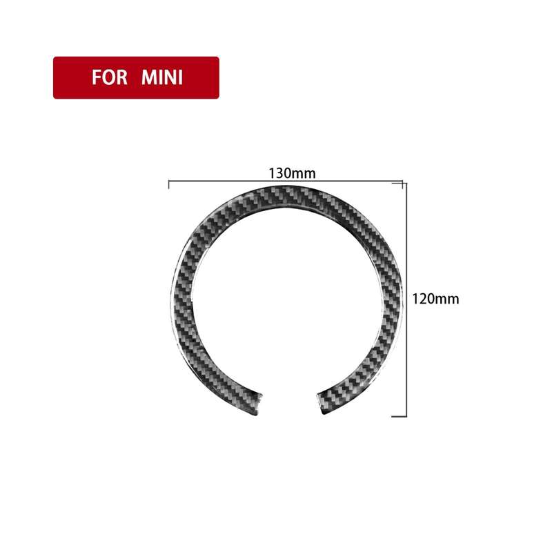 Car Steering Wheel R Chassis Carbon Fiber Decorative Sticker for BMW MINI R55 / R56 / Countryman ...
