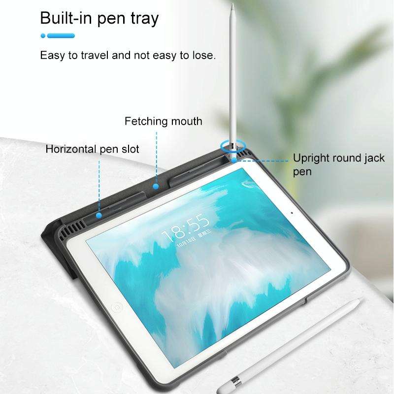 For iPad Pro 10.5 Mutural Horizontal Flip PC + TPU + PU Leather Case with Holder & Pen Slot(Red)