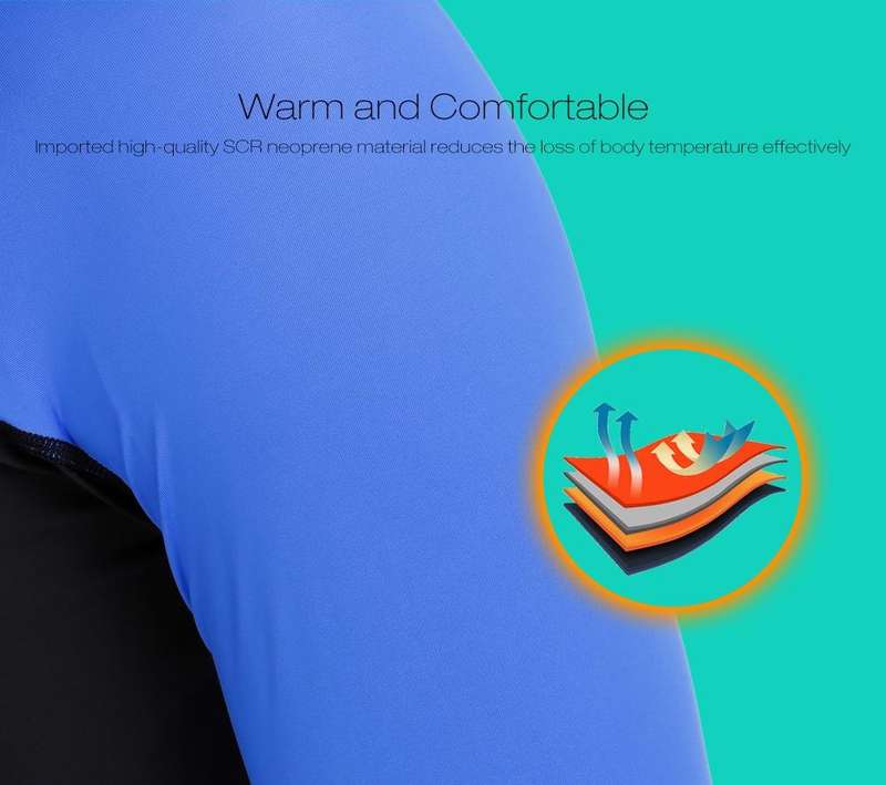 SLINX 1707 Lycra Quick-drying Long-sleeved Sunscreen Full Body Diving Wetsuit for Men, Size: XXXL
