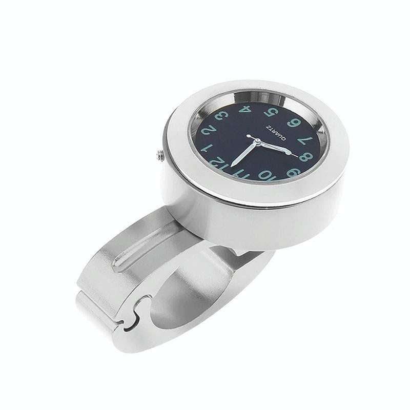 Motorcycle Bike Modified Handlebar Clock Watch(White)