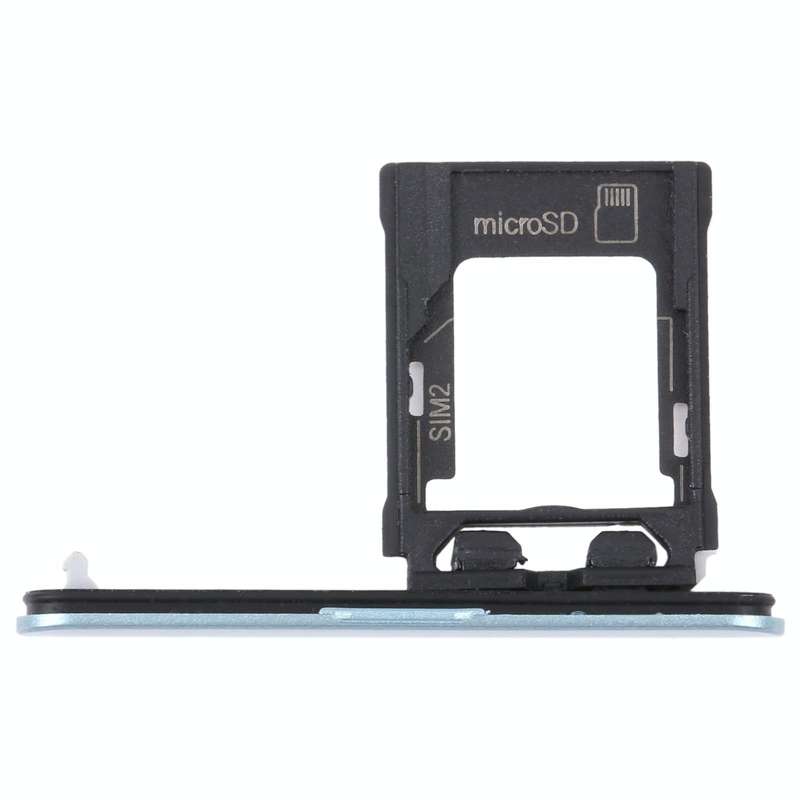 For Sony Xperia XZ1 Compact Original SIM Card Tray + Micro SD Card Tray (Blue)