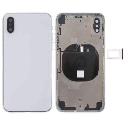 Battery Back Cover Assembly with Side Keys & Wireless Charging Module & Volume Button Flex Cable ...