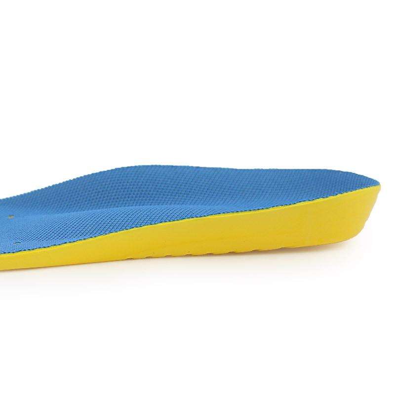 Shock Absorption Thickening Slow Rebound Soft and Comfortable Wicking Insole, Size:L(Black Backgr...