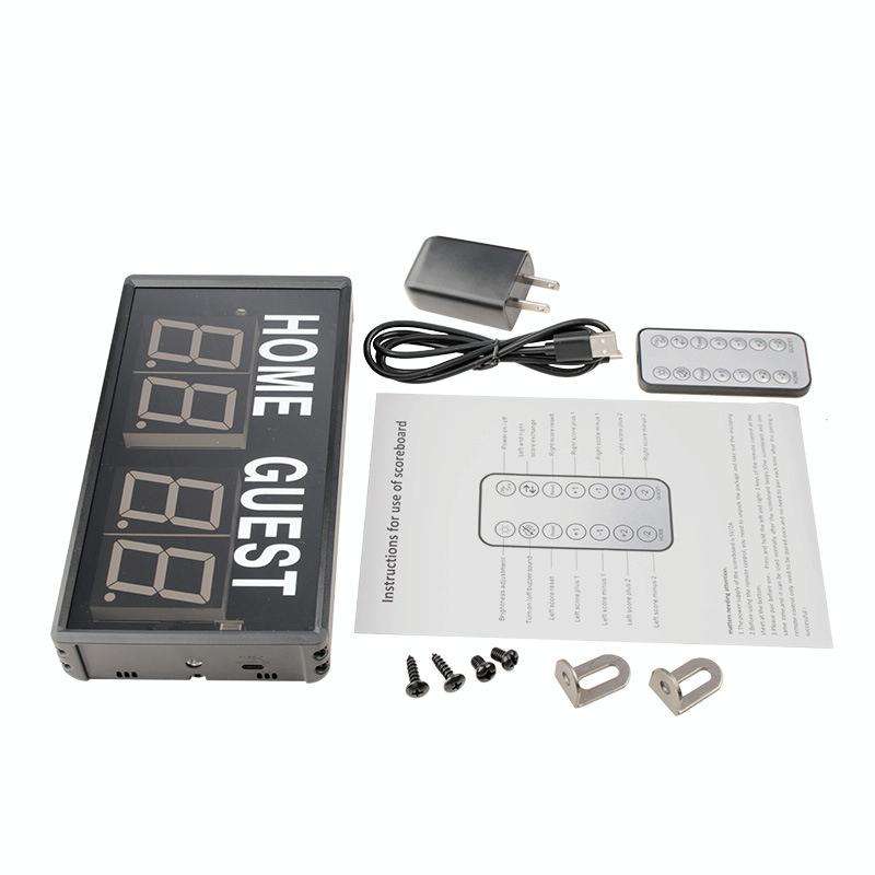 100?240V LED 0-99 Game Scoreboard With Remote Control for Basketball EU Plug