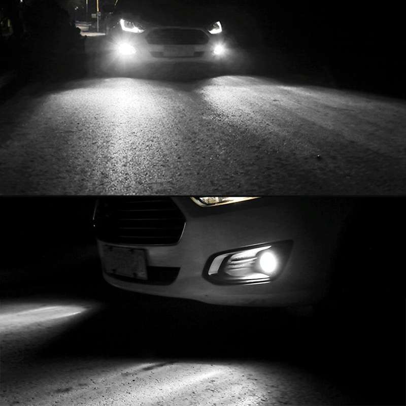 1 Pair Car Modified Front Fog Light for Honda Civic 1999-2000 (White Light)