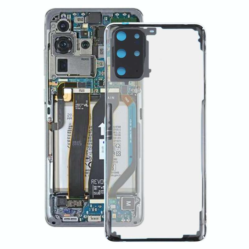 For Samsung Galaxy S20+ SM-G985 SM-G985F SM-G985F/DS Glass Transparent Battery Back Cover (Transp...