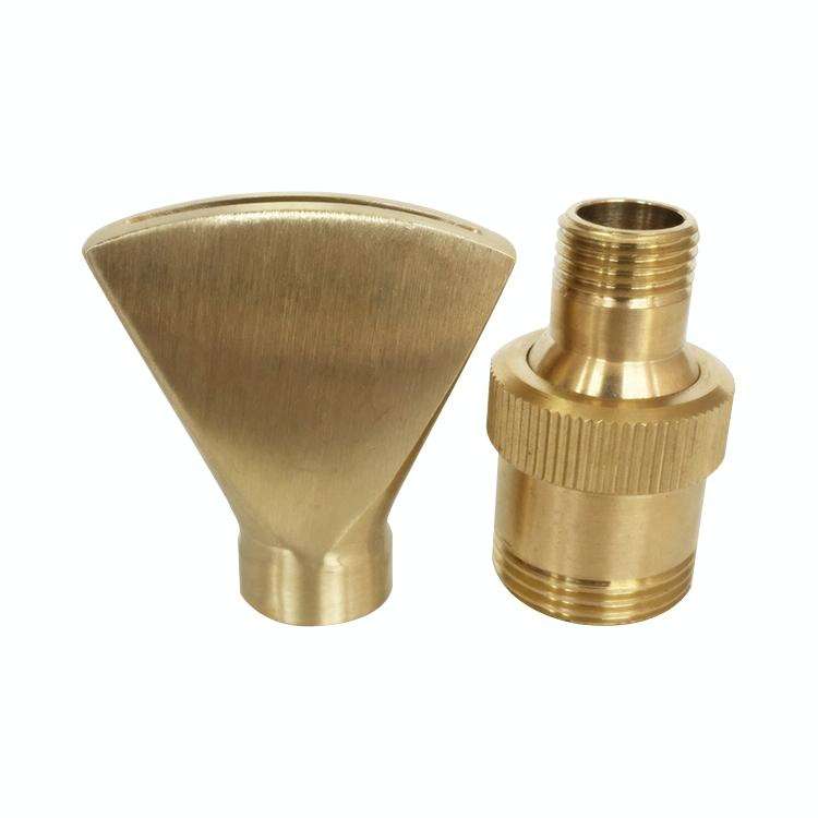 Water View Rockery Fountain All Copper Stainless Steel Adjustable Universal Fan-shaped Flat Nozzl...