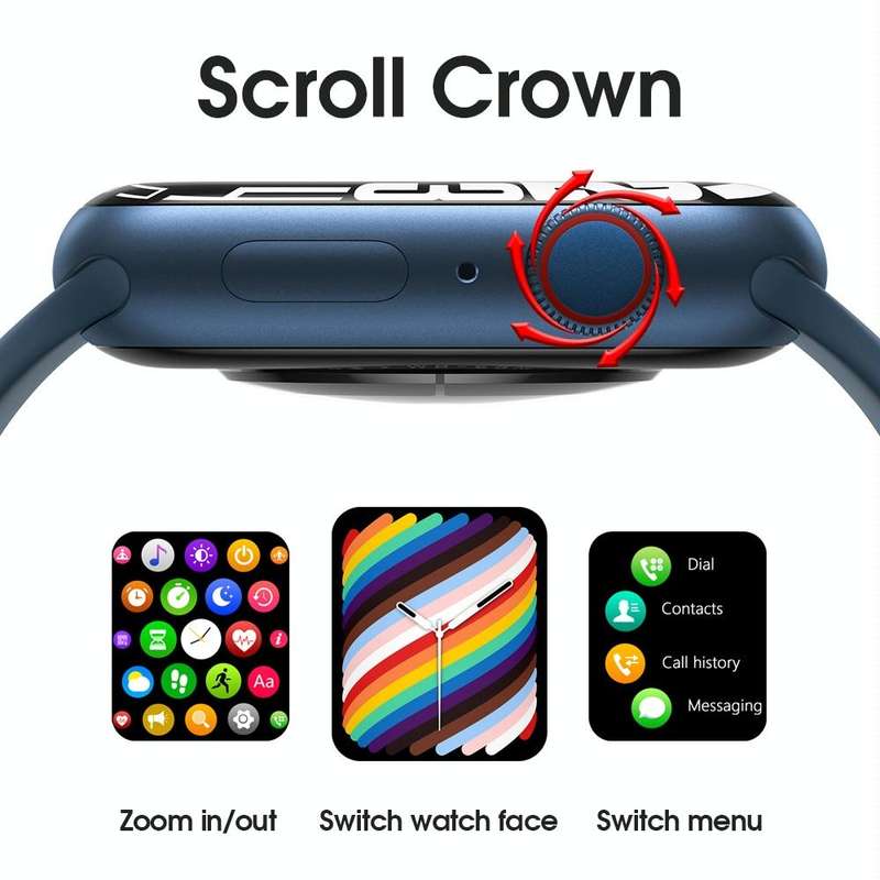 W38 1.9 inch Color Screen Smart Watch,Support Heart Rate Monitoring / Blood Pressure Monitoring(W...