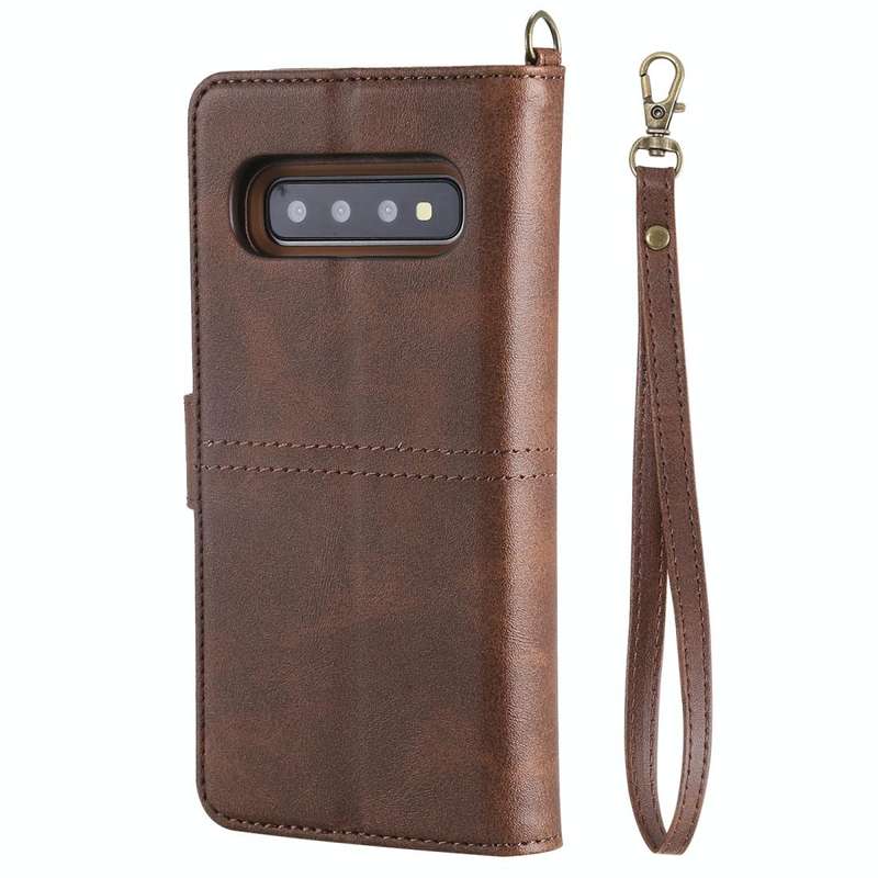 For Galaxy S10 Multifunctional Detachable Magnetic Horizontal Flip Leather Case with Card Slots &...