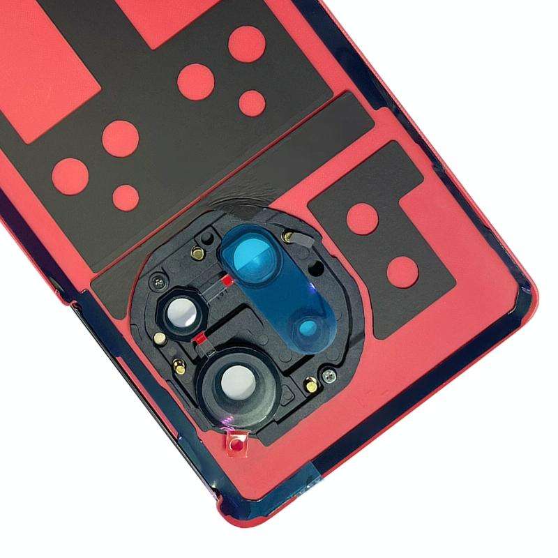 For OnePlus 11R CPH2487 Battery Leather Back Cover(Red)