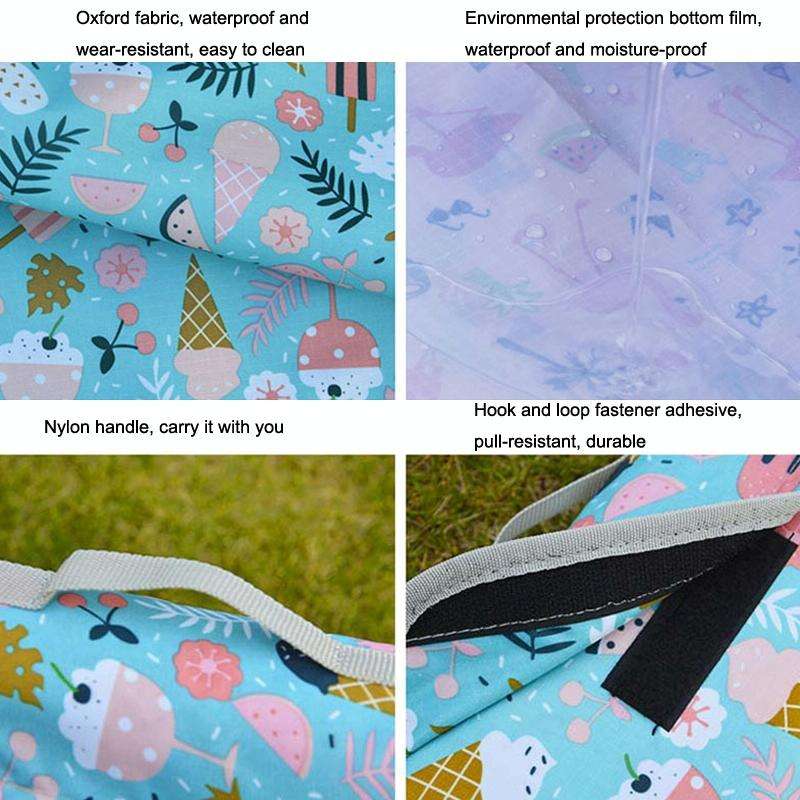 Spring Outing Portable Moisture-proof Picnic Mat Outdoor Tent Campground Mat, Size: 150x200cm(Blue)
