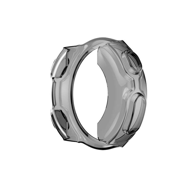 For Garmin Forerunner 735XT TPU Half-pack Candy Color Protective Case(Transparent Black)