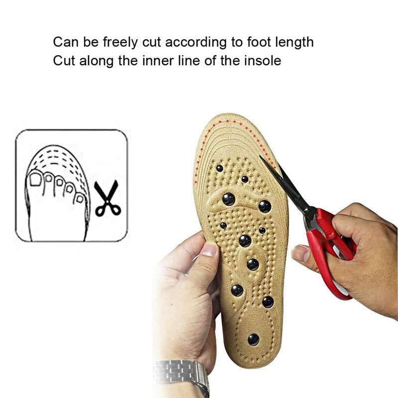 Memory Cotton Magnetic Massage Insoles, Size: Small 35-40cm(Blue)