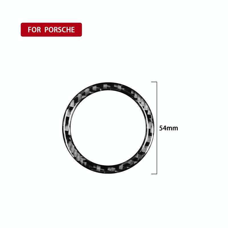 Car Carbon Fiber Speedometer Decorative Sticker for Porsche Panamera 2010-2016, Left and Right Drive