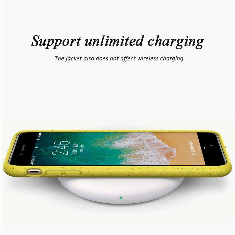 For iPhone 6 Plus & 6s Plus Starry Series Shockproof Straw Material + TPU Protective Case(Yellow)