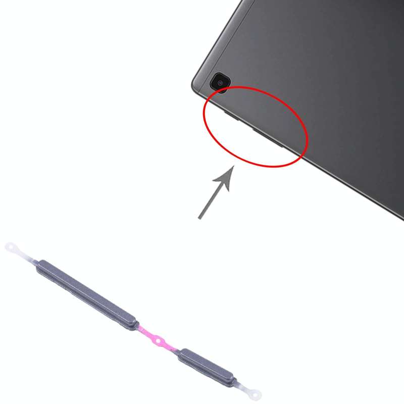 For Samsung Galaxy Tab A7 Lite SM-T225 Original Power Button and Volume Control Button (Black)