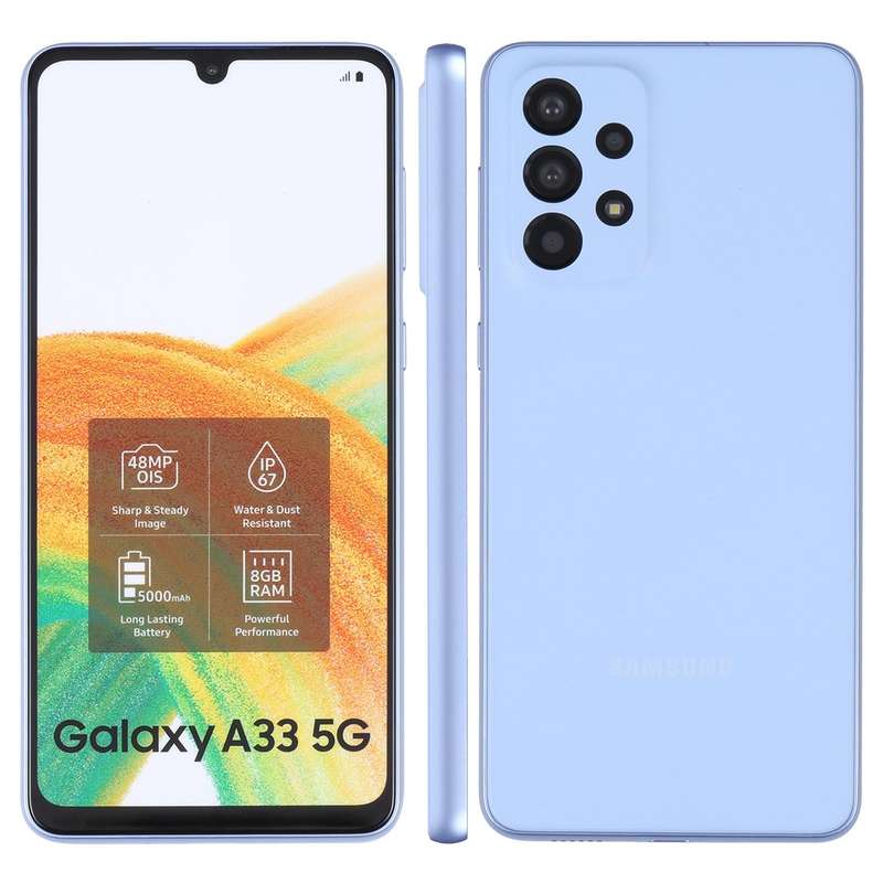 For Samsung Galaxy A33 5G Color Screen Non-Working Fake Dummy Display Model (Blue)