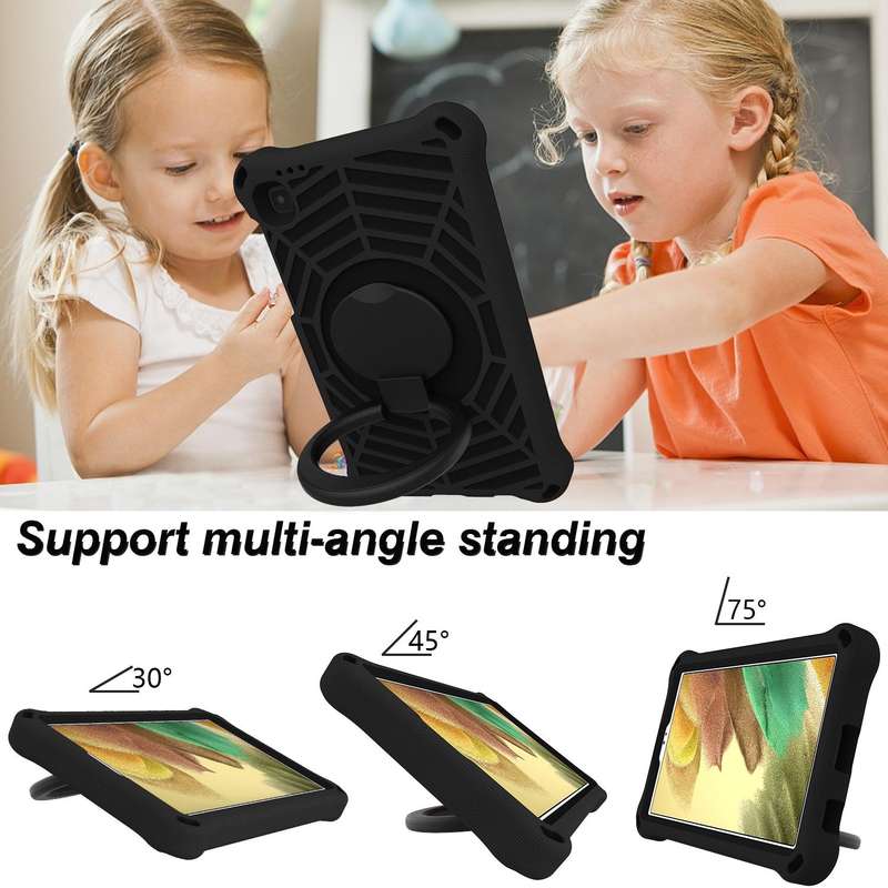 For Samsung Galaxy Tab A7 Lite 8.7 SM-T220 Spider King EVA Protective Tablet Case(Black)