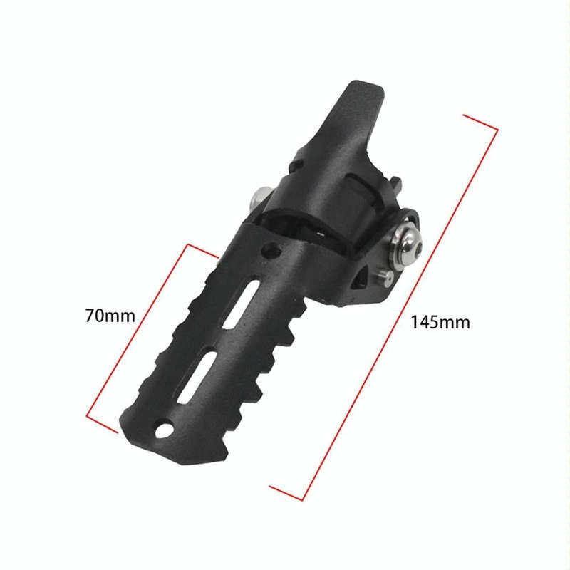 For BMW R1250GS R1200 GS ADV Motorcycle 22-25mm Front Folding Foot Pegs Footrests Clamps(Black)