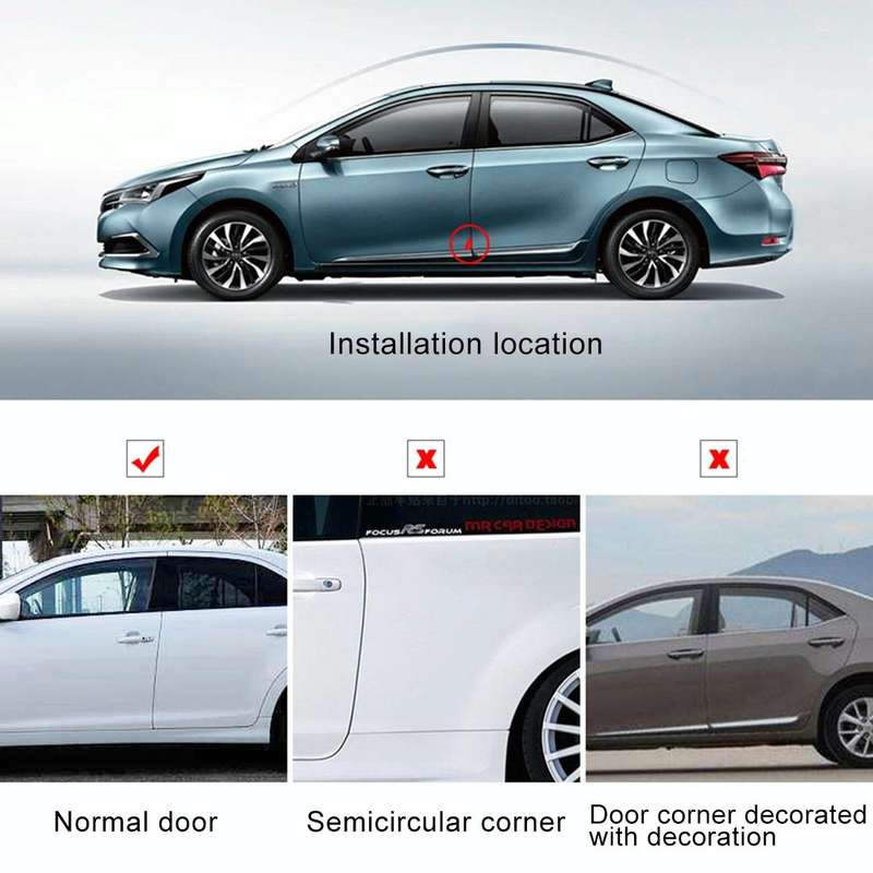 Universal Car Body Silicone Anti-collision Sticker Door corner Protector(White)