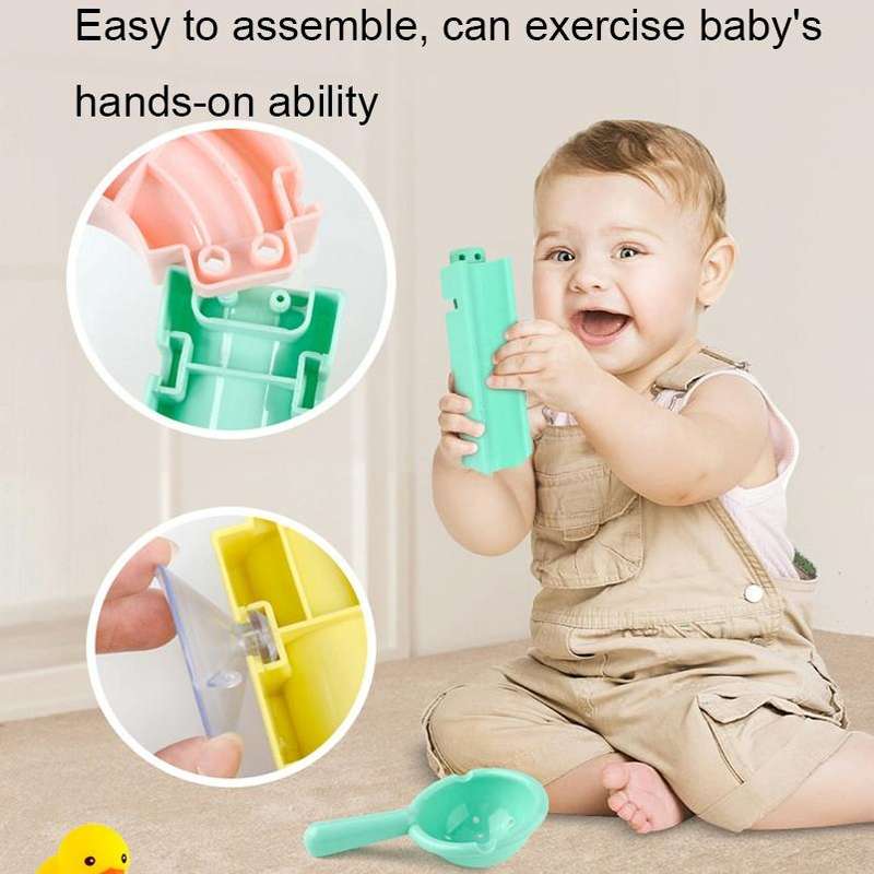 Children Bath Building Blocks Slide Water Toys, Spec: 12-pieces