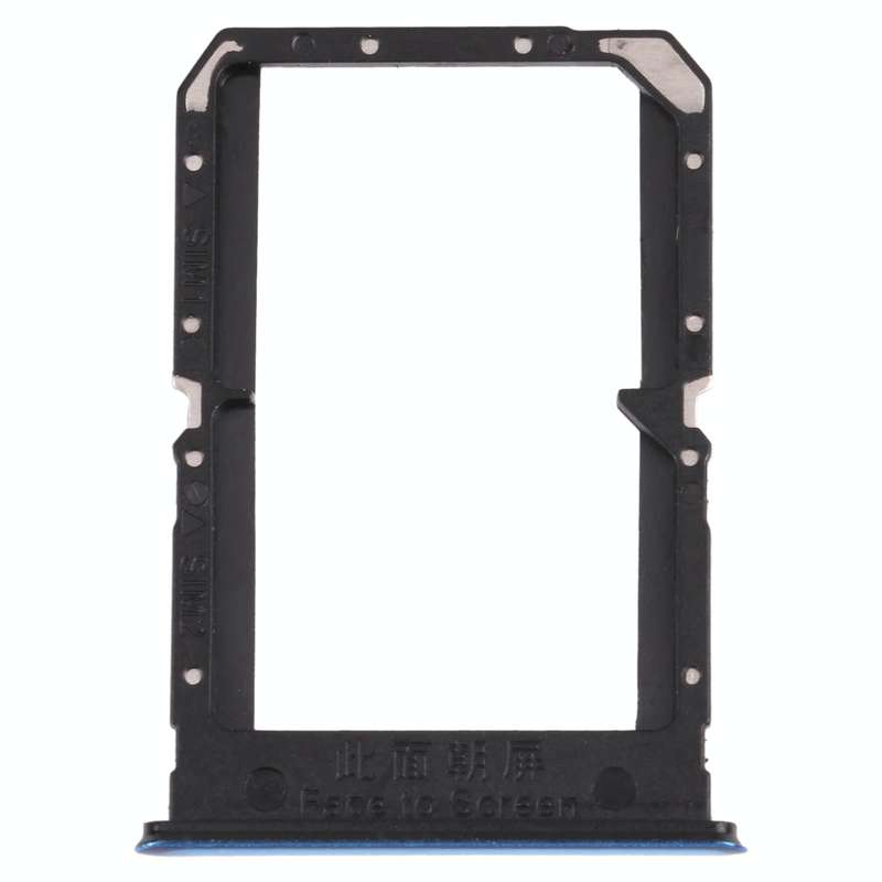 For OPPO Reno5 5G / Find X3 Lite PEGM00 PEGT00 CPH2145  SIM Card Tray + SIM Card Tray(Blue)
