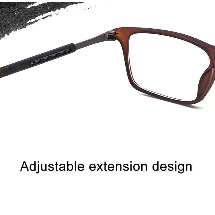 Anti Blue-ray Adjustable Neckband Magnetic Connecting Presbyopic Glasses, +4.00D(Black)