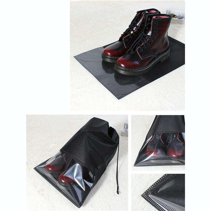 10 PCS Waterproof Shoes Storage Bag Pouch Portable Travel Organizer Drawstring Bag Cover Non-Wove...