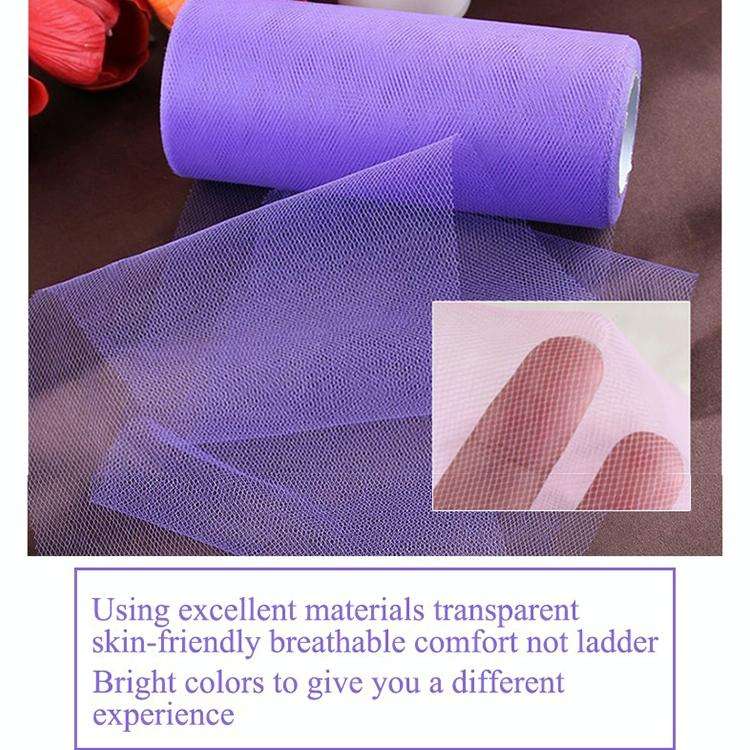 Fashion 20D Polyester Tulle Roll, Wedding Birthday Decoration Decorative Crafts Supplies, Total L...