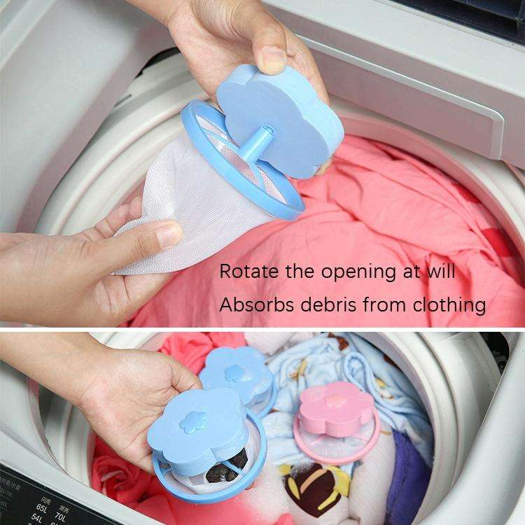 10 PCS C2096 Washing Machine Floating Material Filter Bag(Blue)