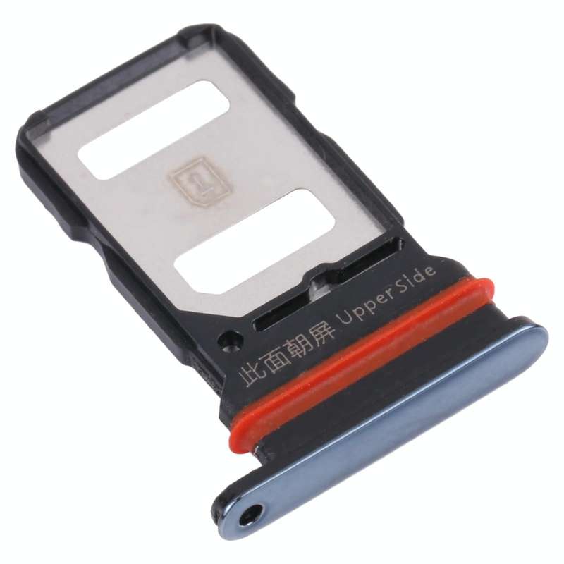 For vivo S6 5G V1962A, V1962BA SIM Card Tray + SIM Card Tray (Black)