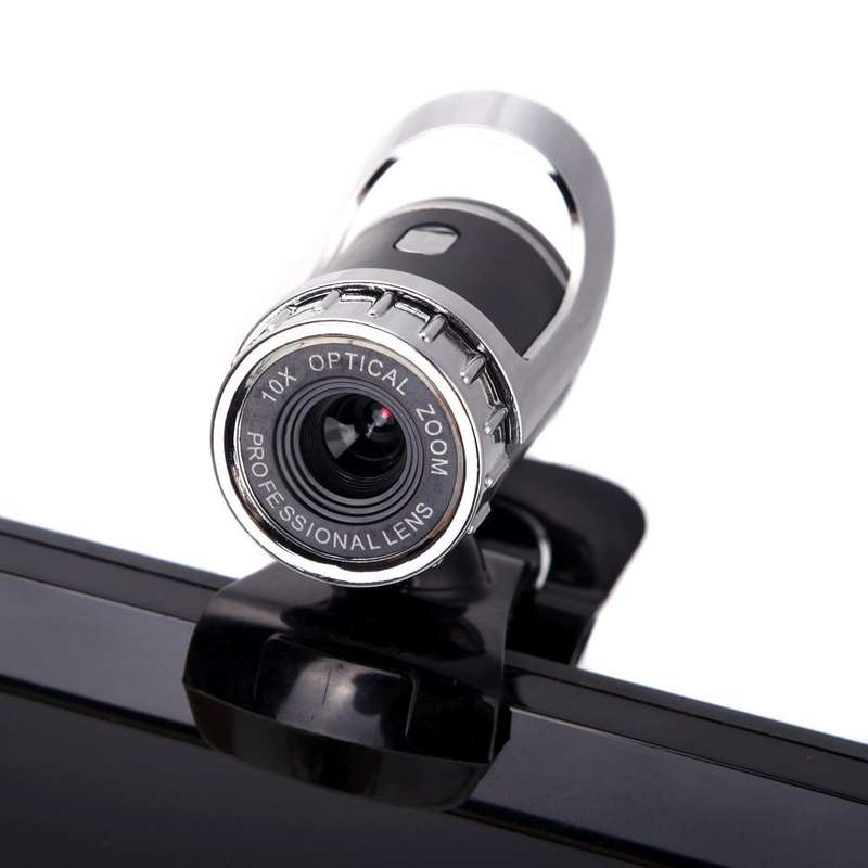 A859 480 Pixels HD 360 Degree WebCam USB 2.0 PC Camera with Sound Absorption Microphone for Compu...