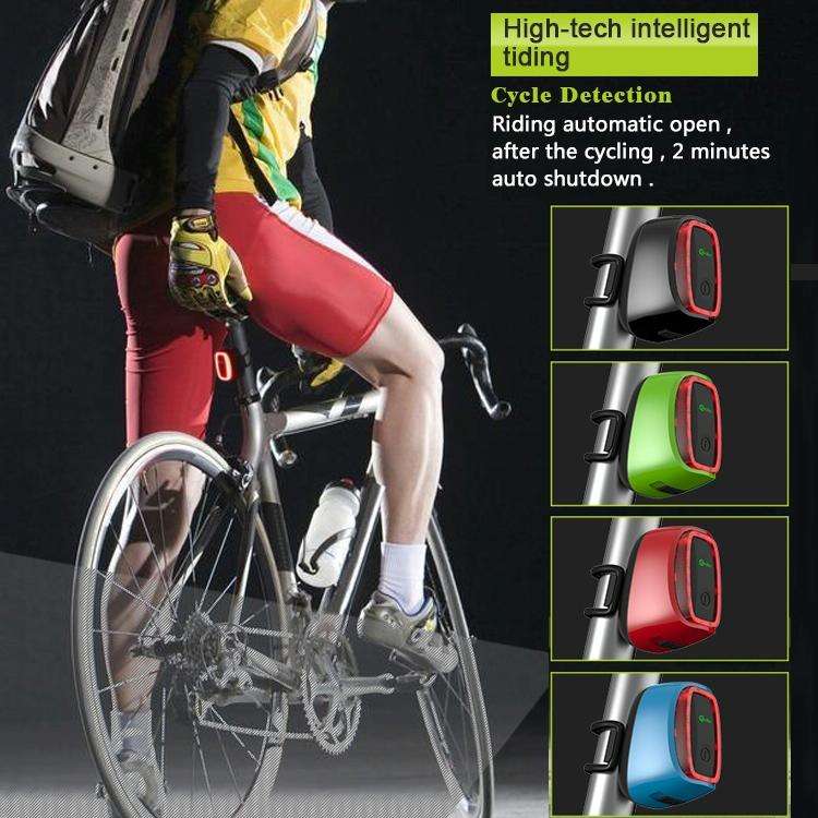Meilan X6 Smart Auto Brake Rear Light Rechargeable Bicycle Tail Light(Black)