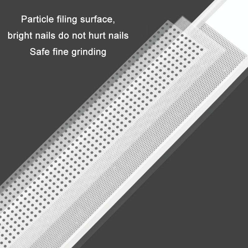 6 PCS Transparent Nano Glass Polished Nail File, Specification: Glass File Bulk