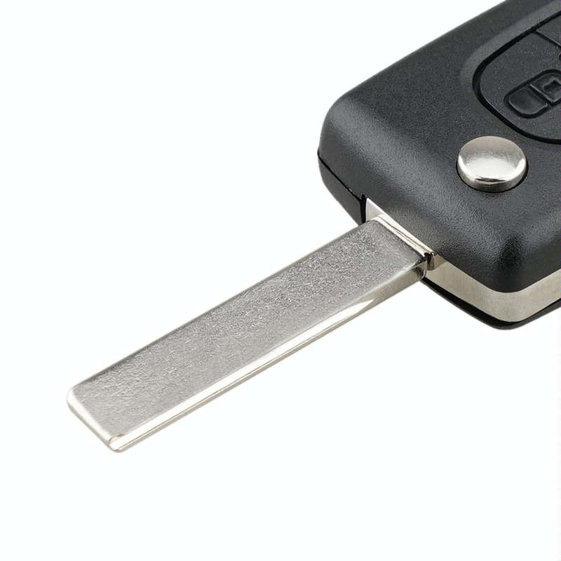 For PEUGEOT Car Keys Replacement 3 Buttons Car Key Case with Grooved, without Holder
