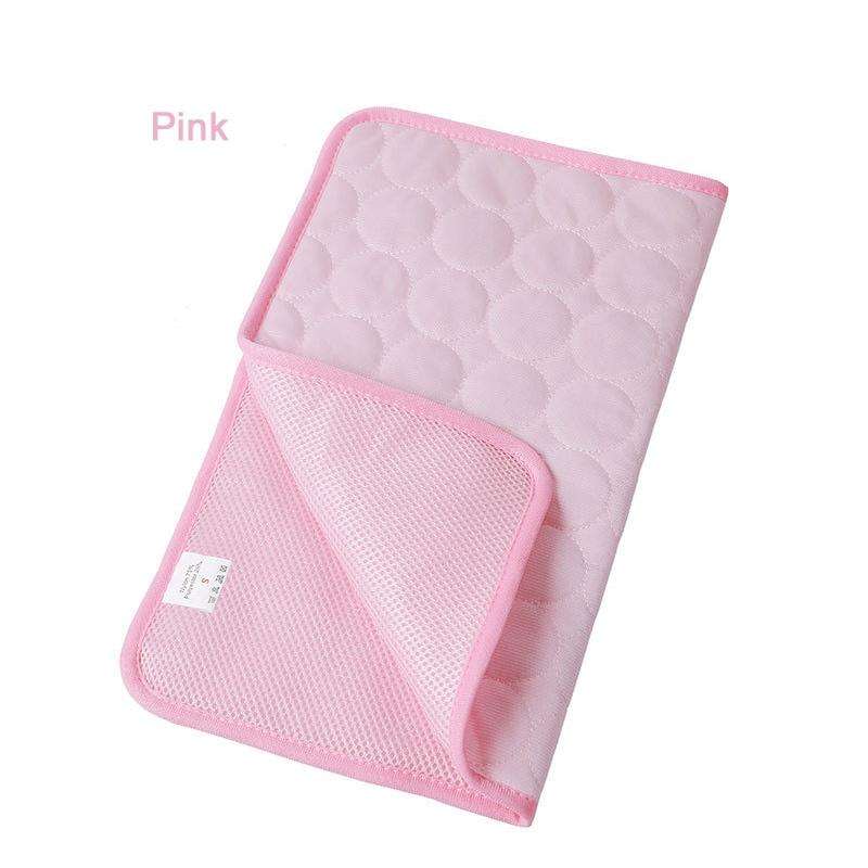 SFB104 Summer Cooling Mats Blanket Ice Pet Dog Cat Bed Mats, Size:50x40cm(Pink)